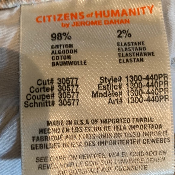 Citizens of Humanity ladies low rise skinny printed pant - Picture 7 of 10